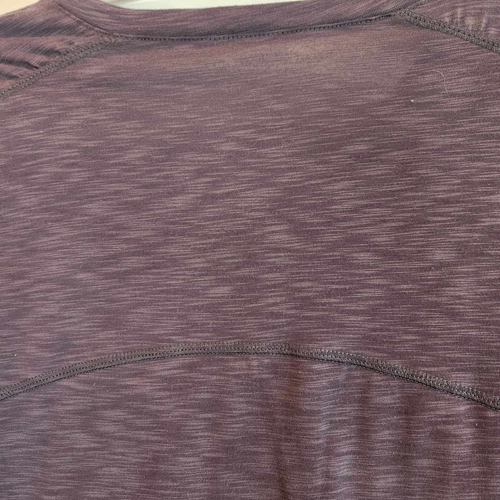 Title Nine Long Sleeve V-Neck Tee Thumbholes Dark Heather Gray Size S Athleisure - Picture 7 of 10